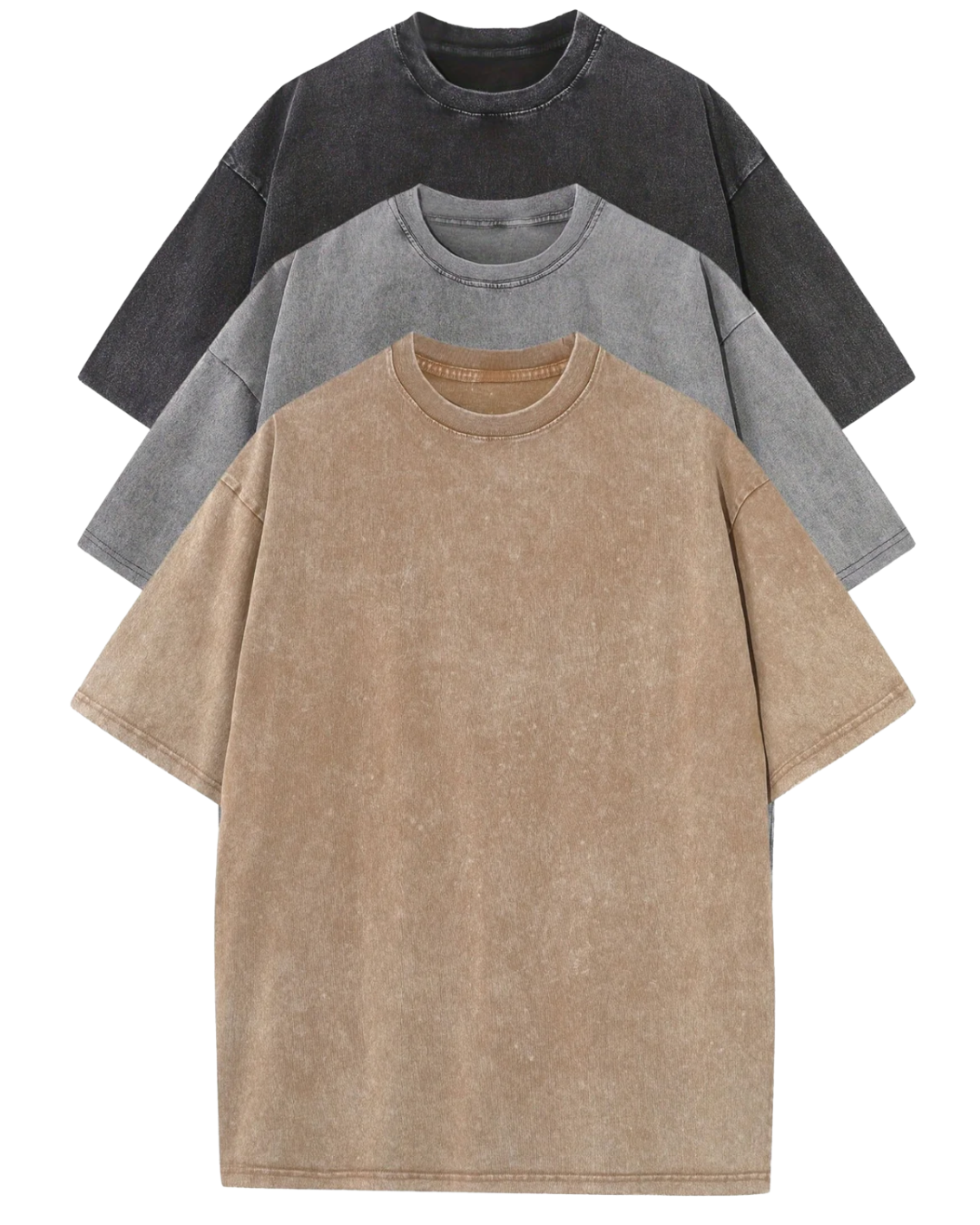 Lias | Lockeres Herren T-Shirt Set aus reiner Baumwolle – 3er-Pack