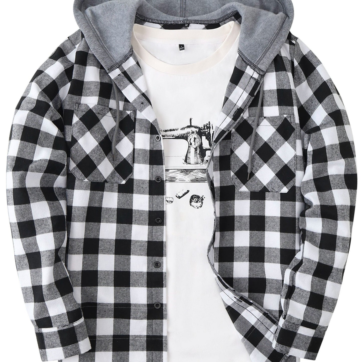 Lukas | Timberland Flanellhemd Mit Angesetztem Hoodie