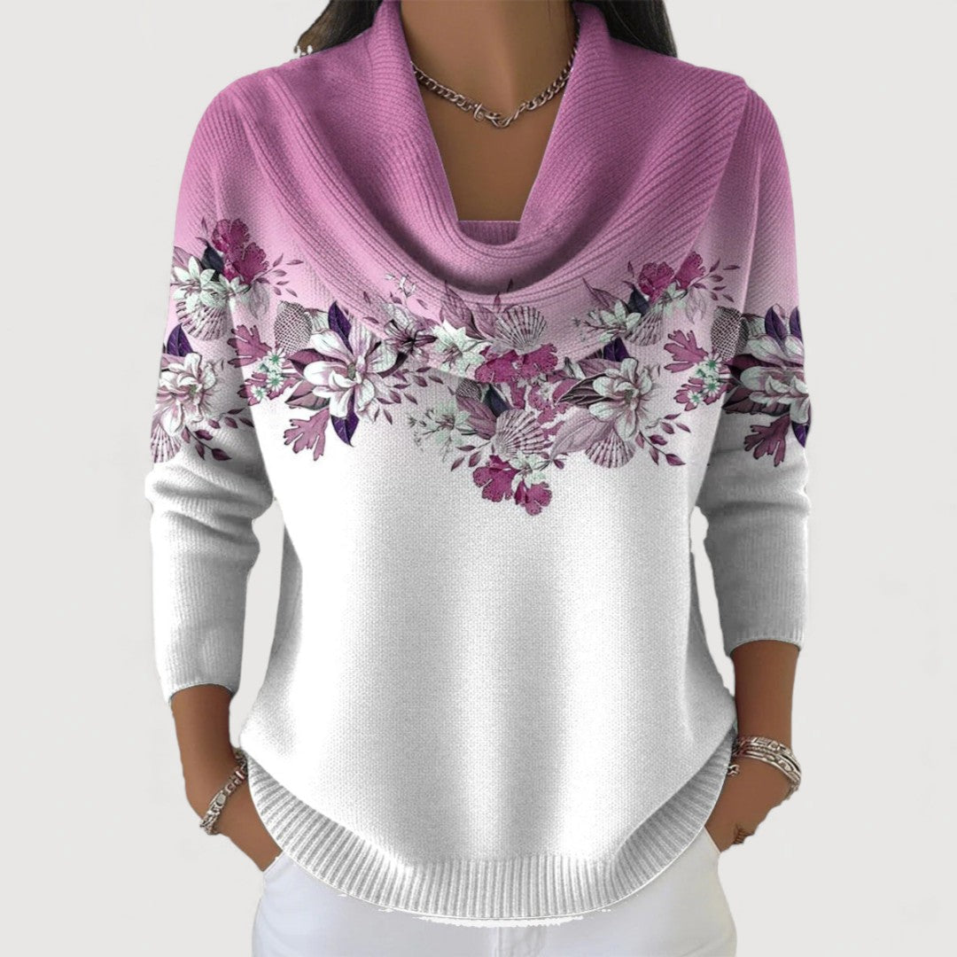 Elisa | Damen Pullover elegant und zeitlos floral