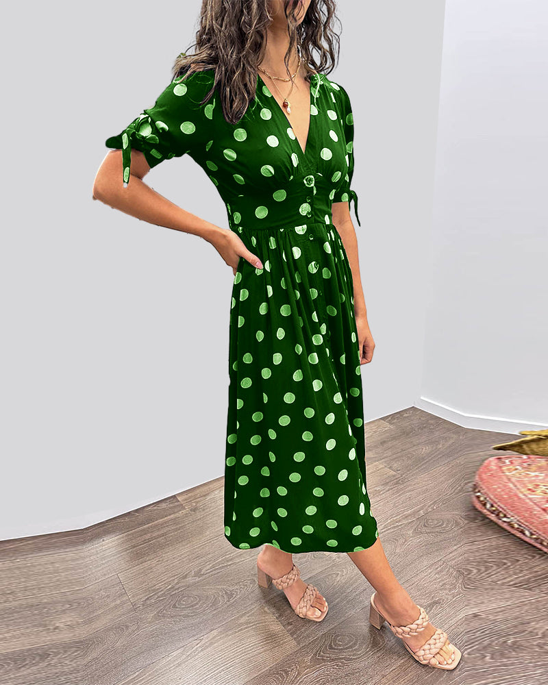 Daniela | Feminines Kleid mit Punktmuster