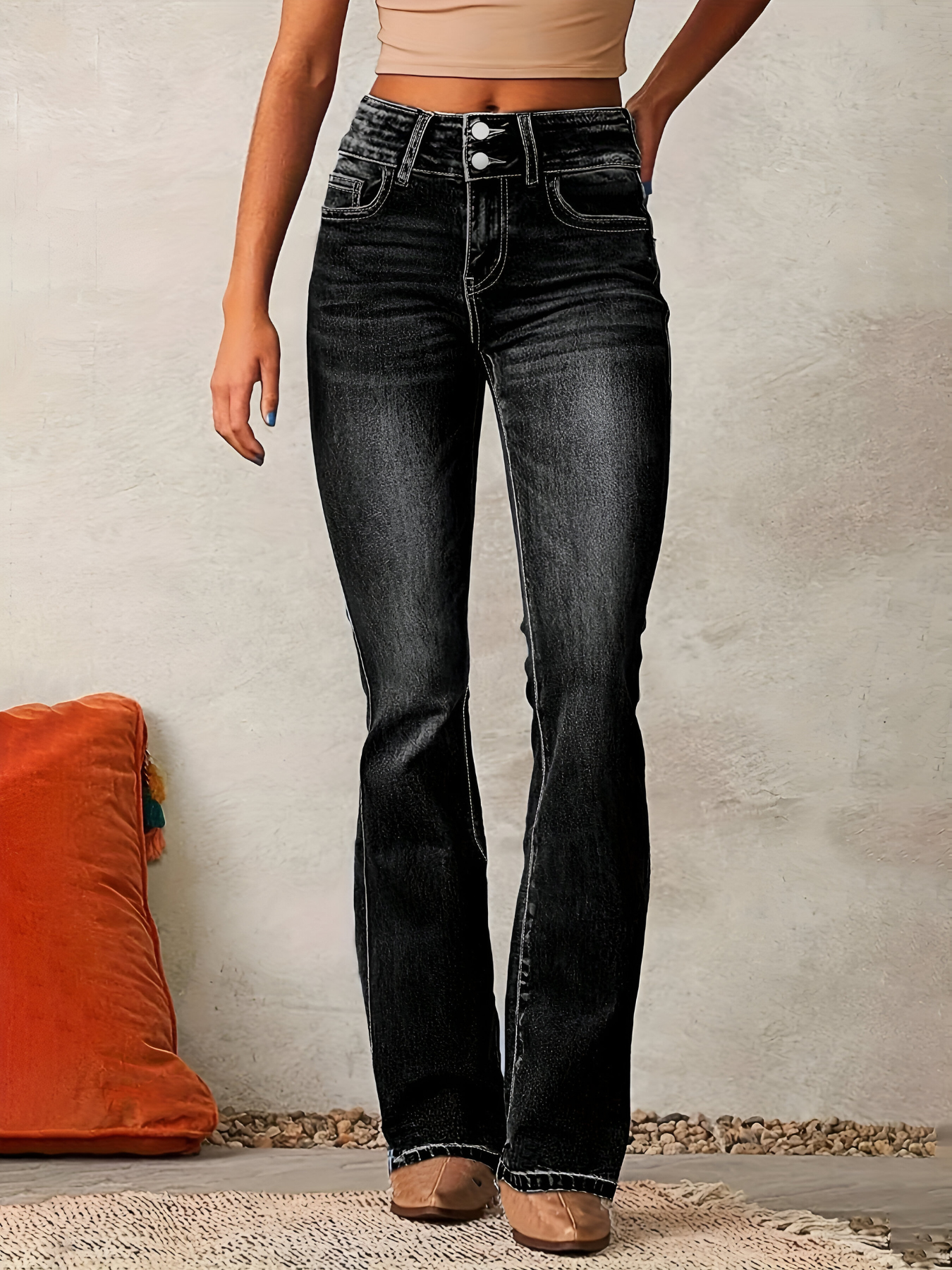 Selma | Damen-Jeans mit weitem Bein für sommerliche Outfits