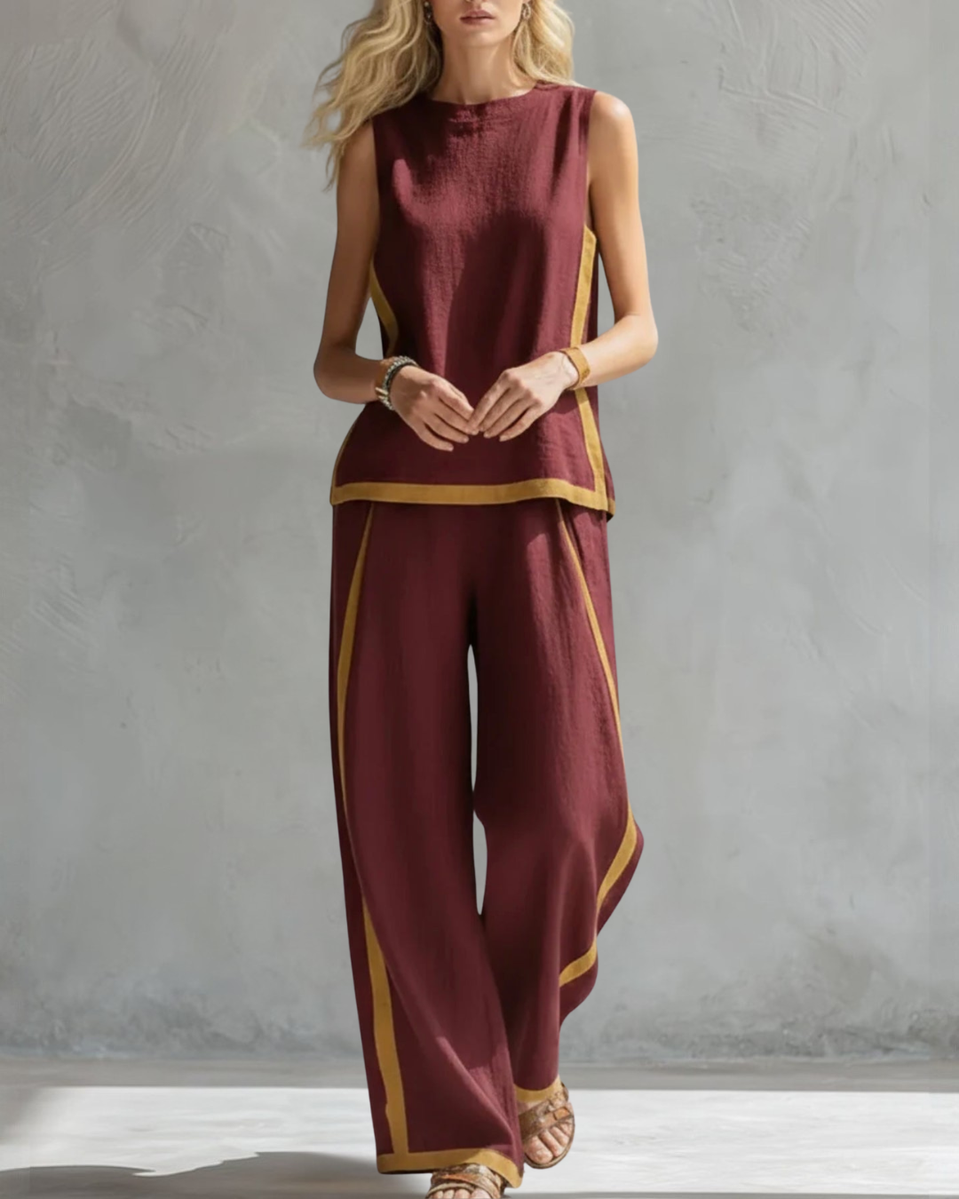 Alina | Elegantes Set mit weiter Hose