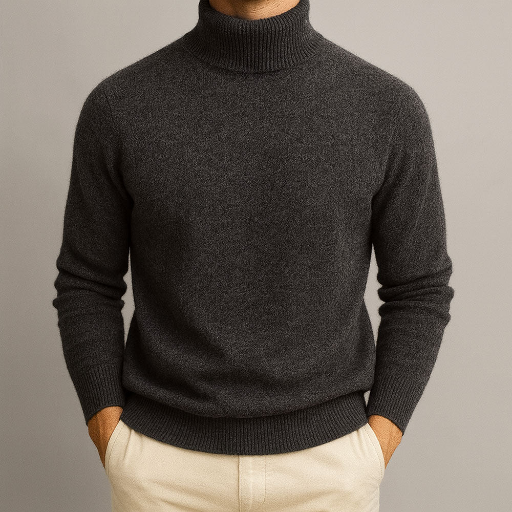 Max | Herrenpullover mit hohem Kragen modern & stylisch