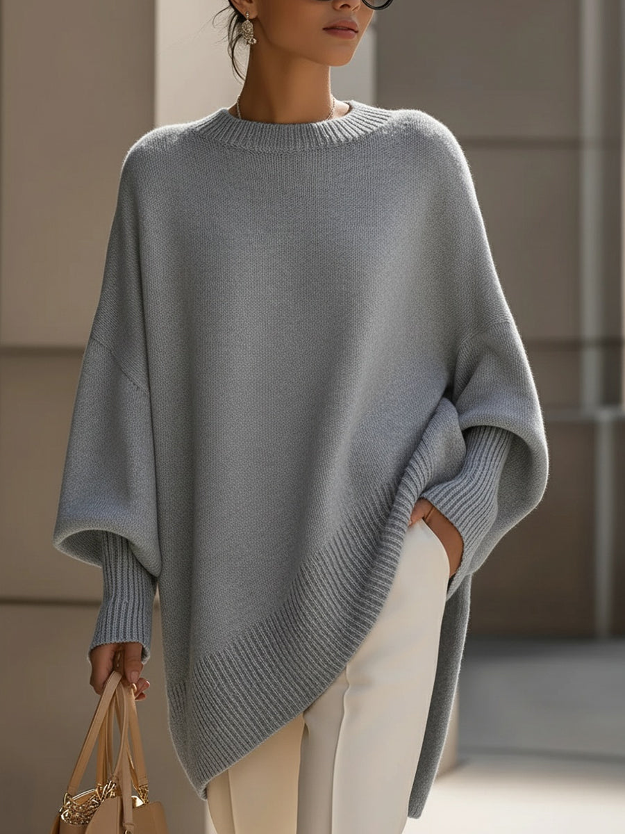Sophie | Feiner Pullover mit modernem Asymmetrie-Detail
