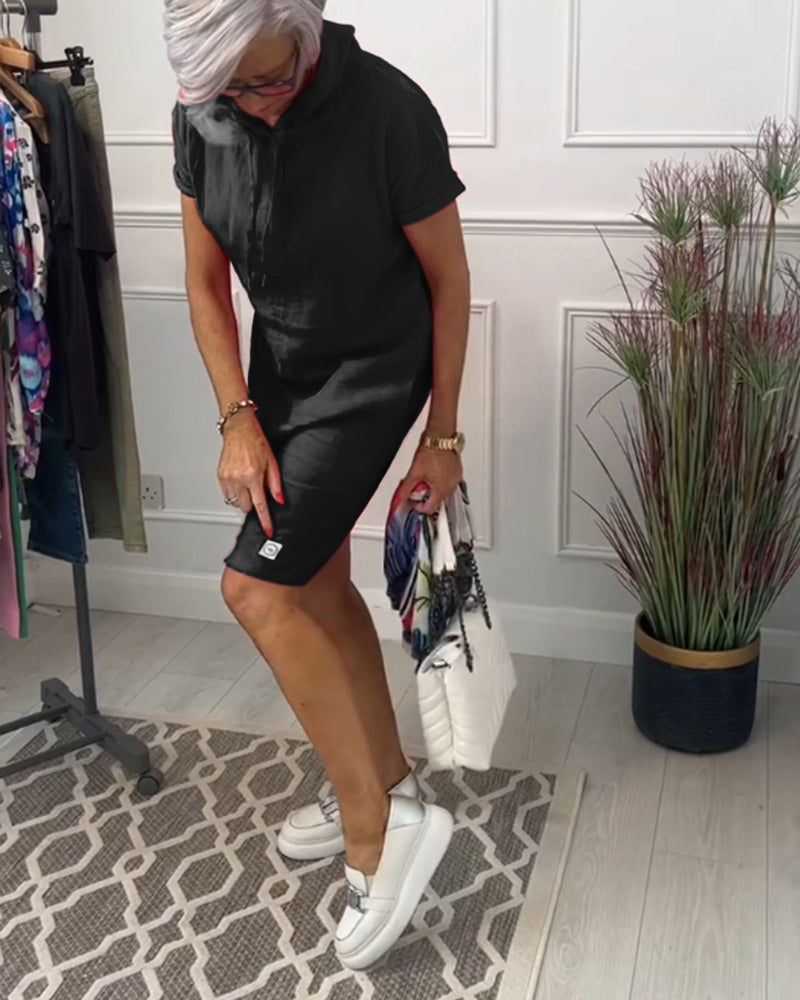 Mia | Freizeitkleid mit kurzem Arm und lässigem Schnitt