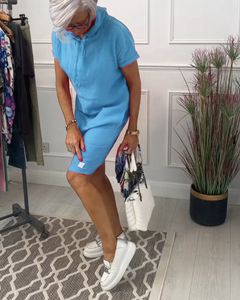 Mia | Freizeitkleid mit kurzem Arm und lässigem Schnitt