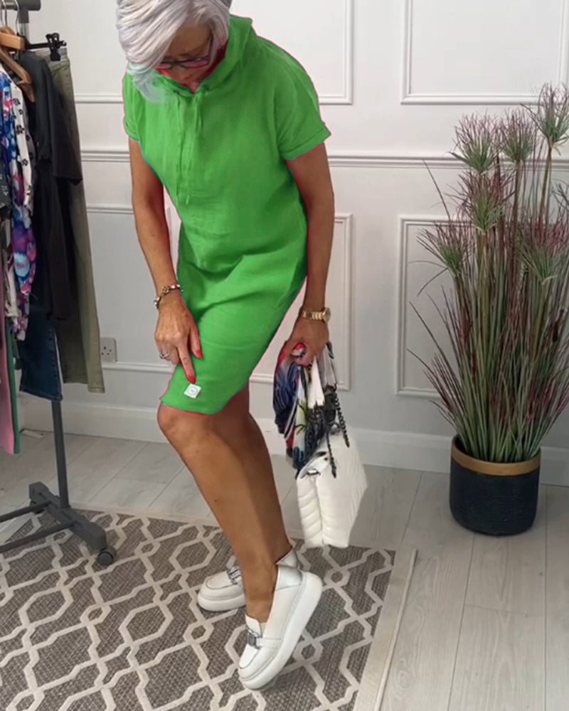 Mia | Freizeitkleid mit kurzem Arm und lässigem Schnitt
