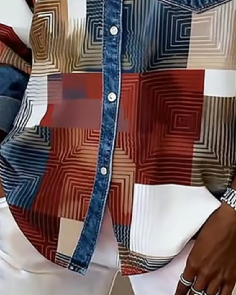 Paula | Damen Shirt modern & farbig mit stilvollem Kragen