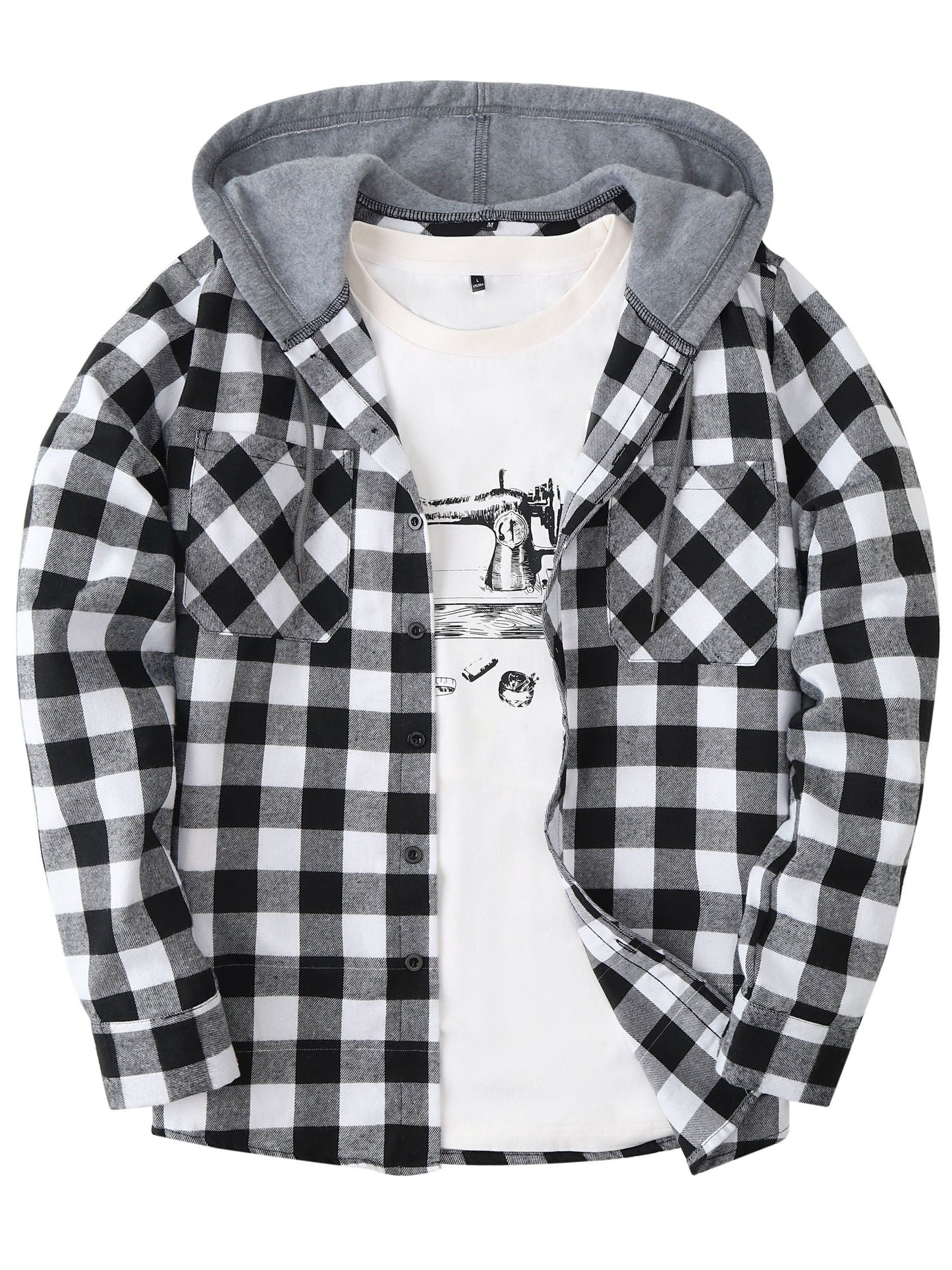 Lukas | Timberland Flanellhemd Mit Angesetztem Hoodie
