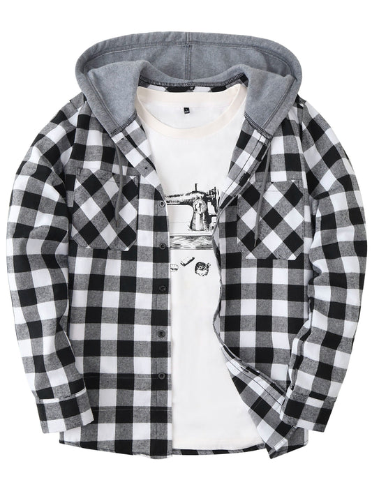 Lukas | Timberland Flanellhemd Mit Angesetztem Hoodie