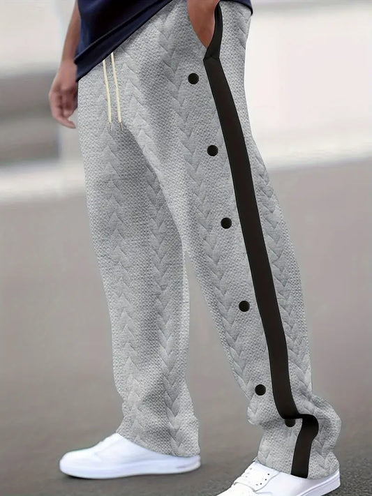 Marie | Trendige Strickhose mit Knöpfen an der Seite