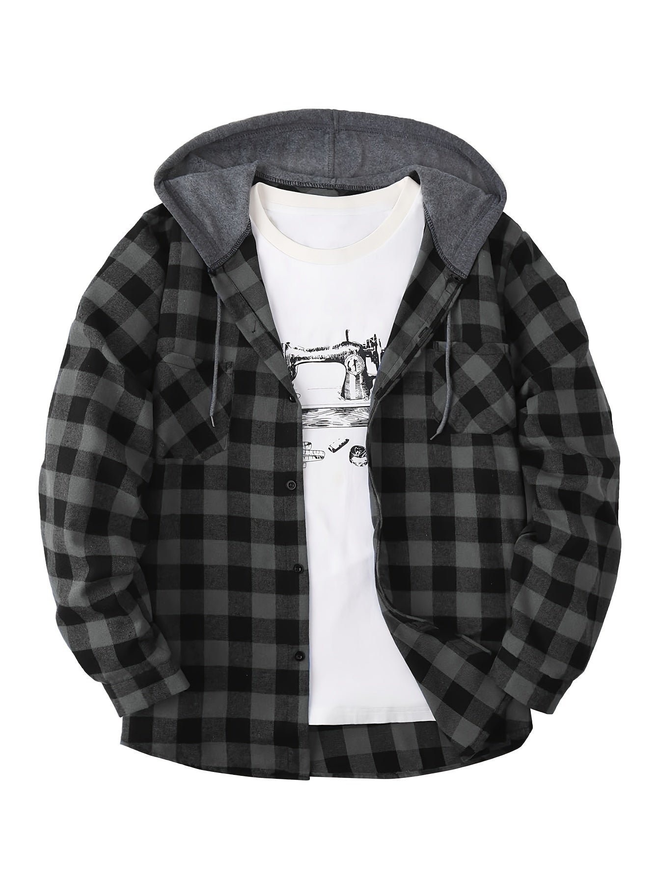 Lukas | Timberland Flanellhemd Mit Angesetztem Hoodie