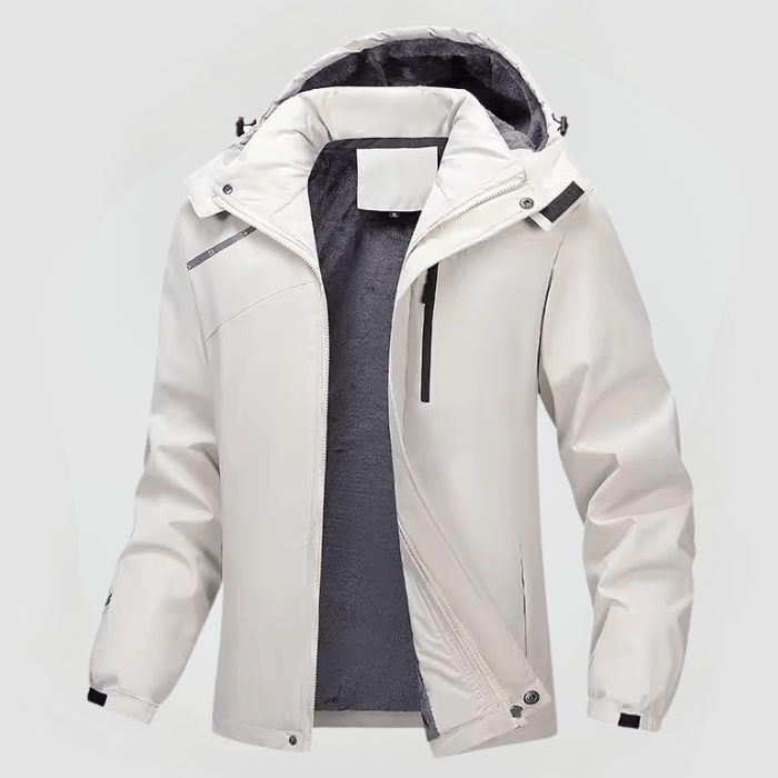 Daniel | Herren Jacke leicht mit Fleecefutter und Kapuze