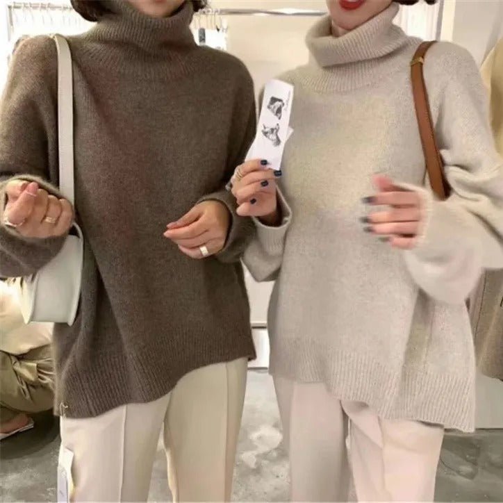 Hanna | Damen Rollkragenpullover modern lässig
