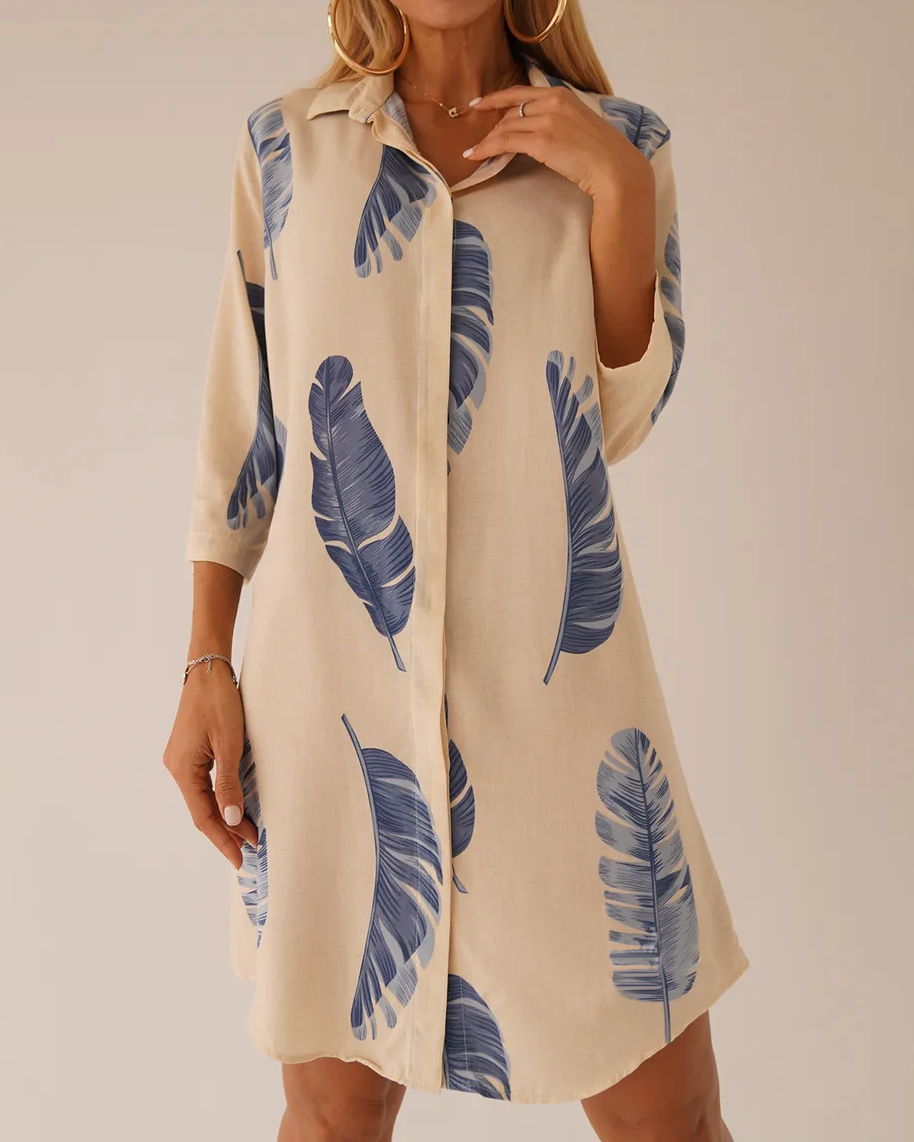 Leona | Elegante Damen Langarm Tunika luftig