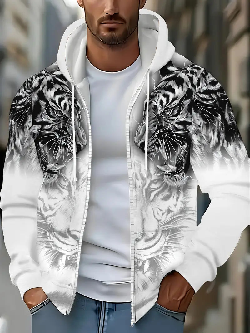 Paul | Trendige Kapuzenjacke mit ausdrucksvollem Print