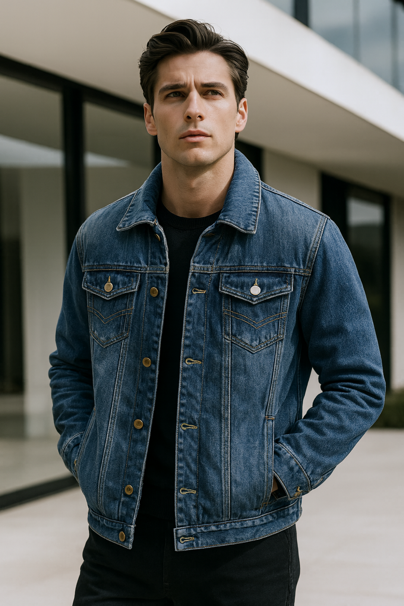 Tobias | Stylische Herren Jeansjacke im modernen Schnitt
