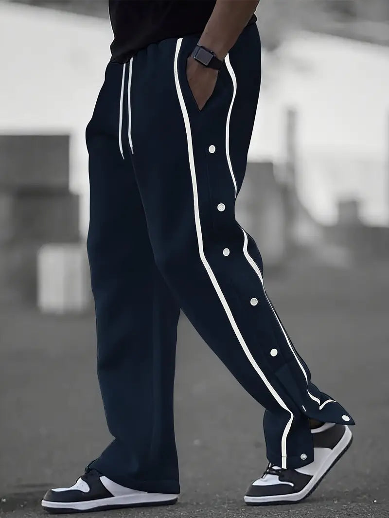 Elian | Lässige Herrenhose mit modischen Knopfdetails