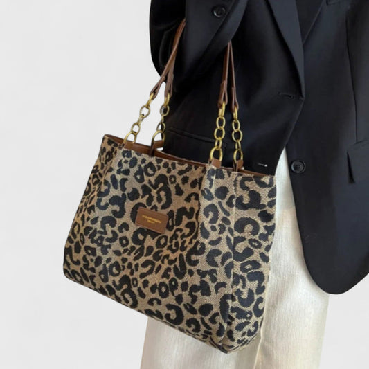 Franziska | Große Tasche mit elegantem Leopardenmuster