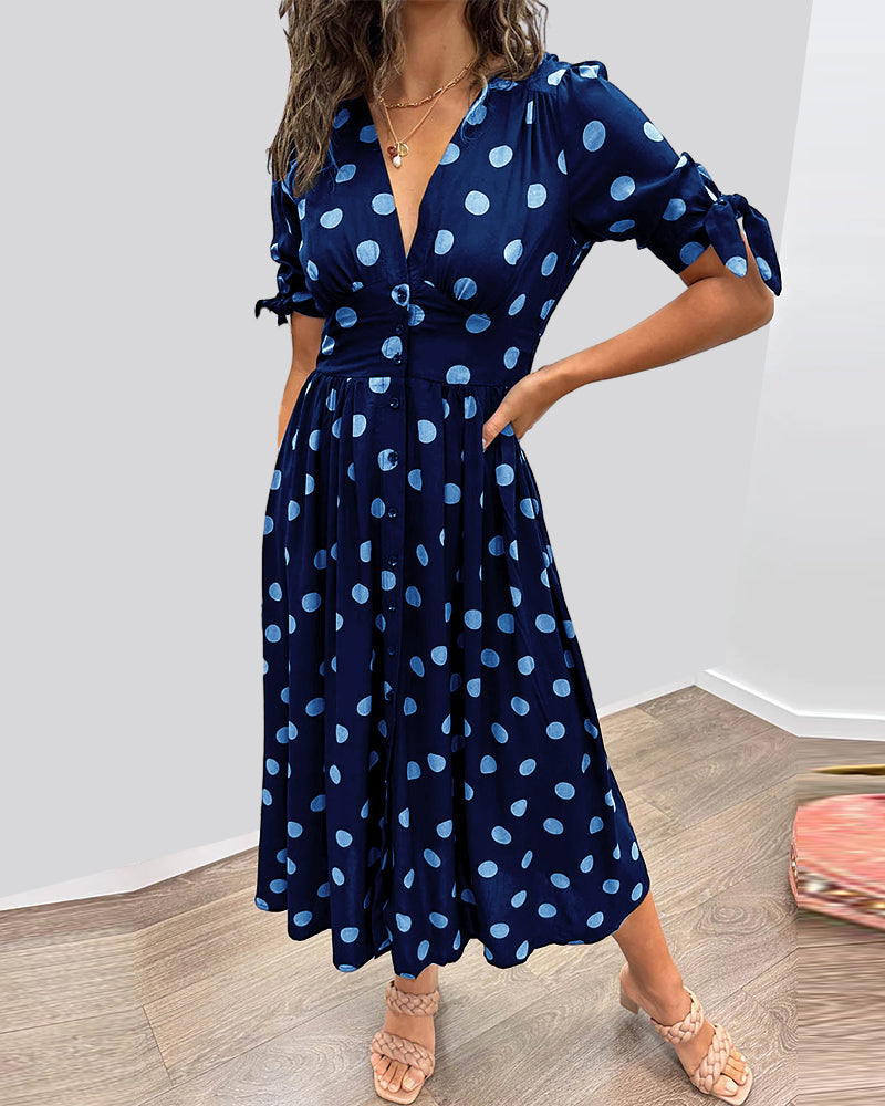Daniela | Feminines Kleid mit Punktmuster