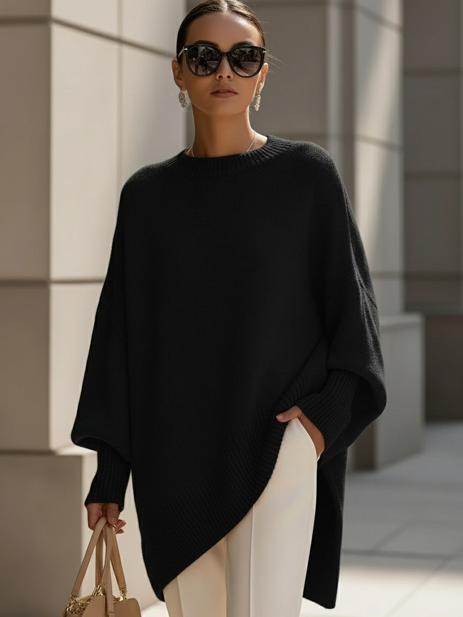 Sophie | Feiner Pullover mit modernem Asymmetrie-Detail
