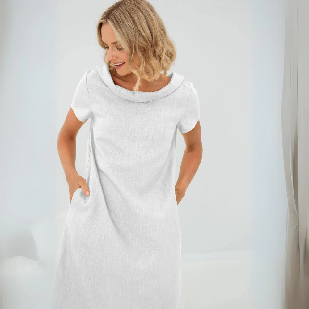 Clara | Luftiges Sommerkleid aus feinem Leinen