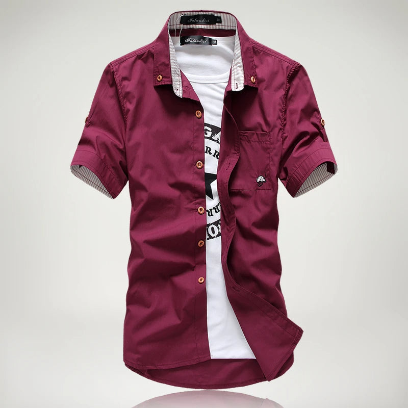 David | Mason Signature Button-Up Hemd in hochwertiger Verarbeitung