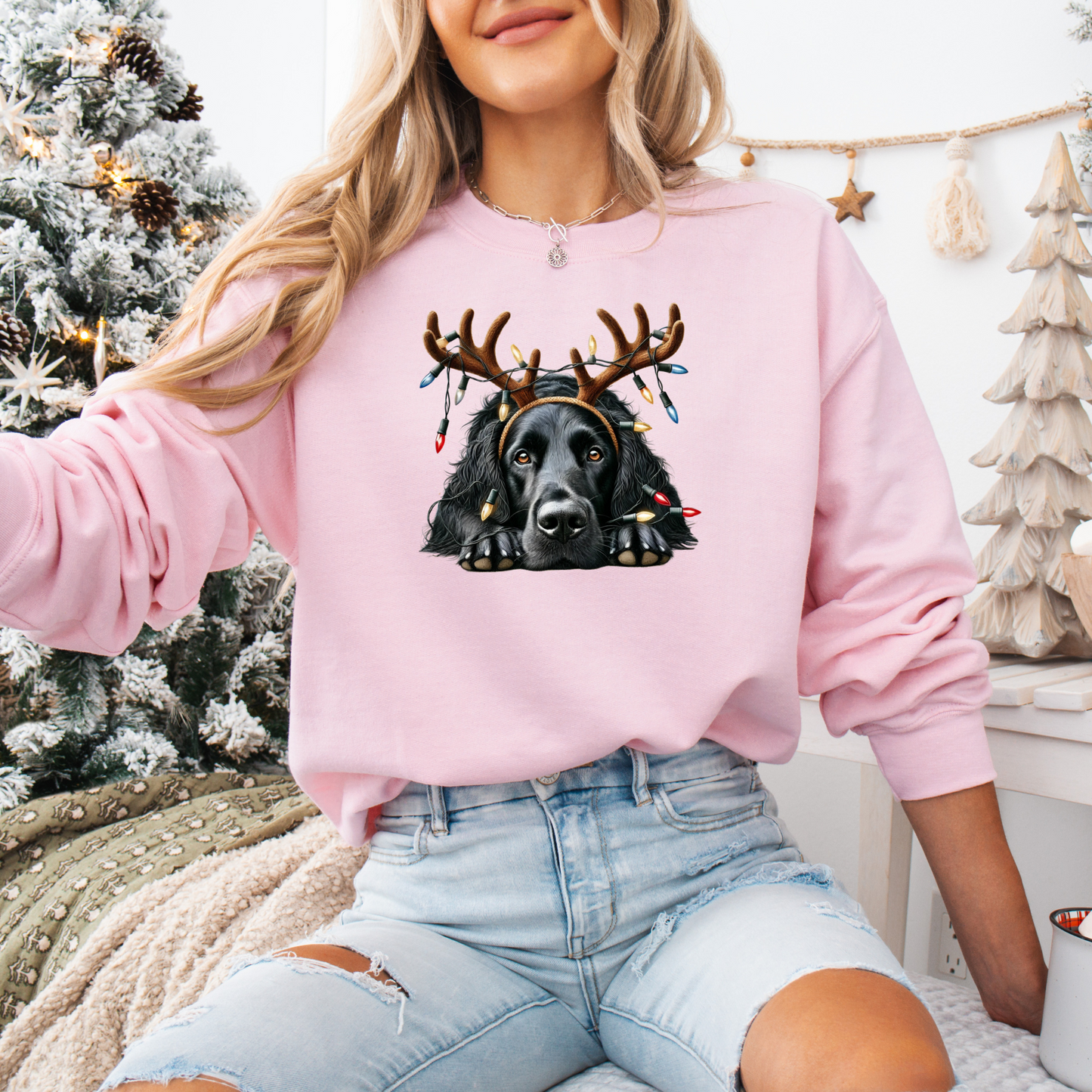 Simon | Winter Hundepullover mit weihnachtlichem Muster