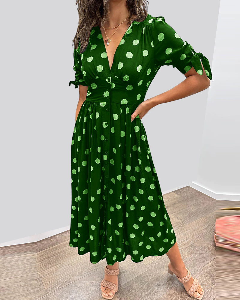 Daniela | Feminines Kleid mit Punktmuster
