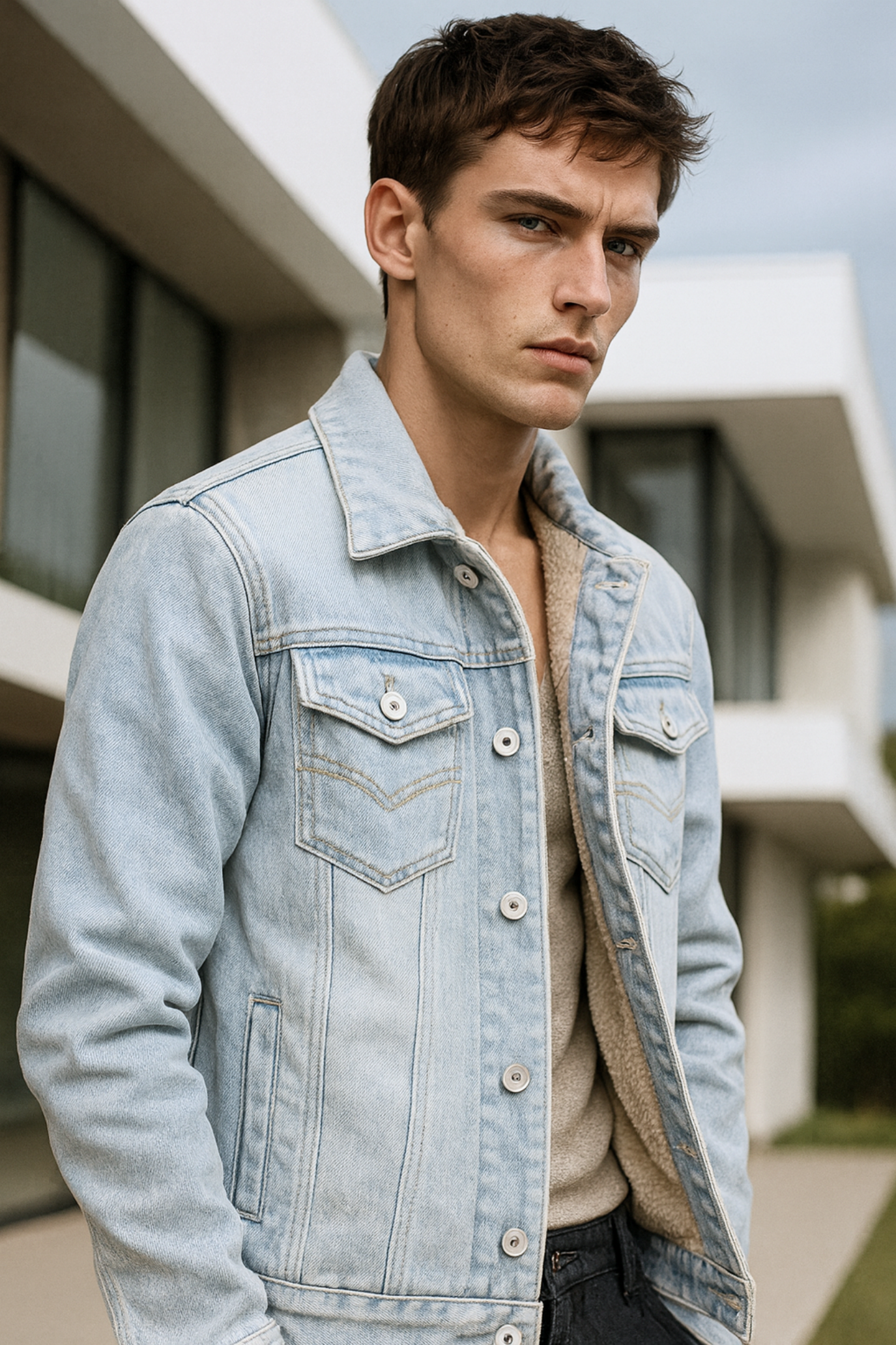 Tobias | Stylische Herren Jeansjacke im modernen Schnitt