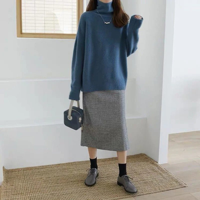 Hanna | Damen Rollkragenpullover modern lässig