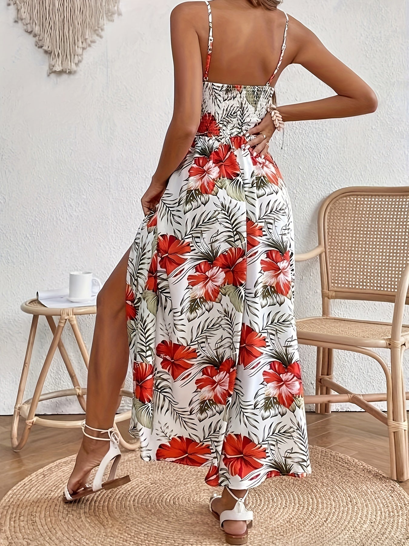 Paula | Blumen Maxikleid Boho Eleganter Stil