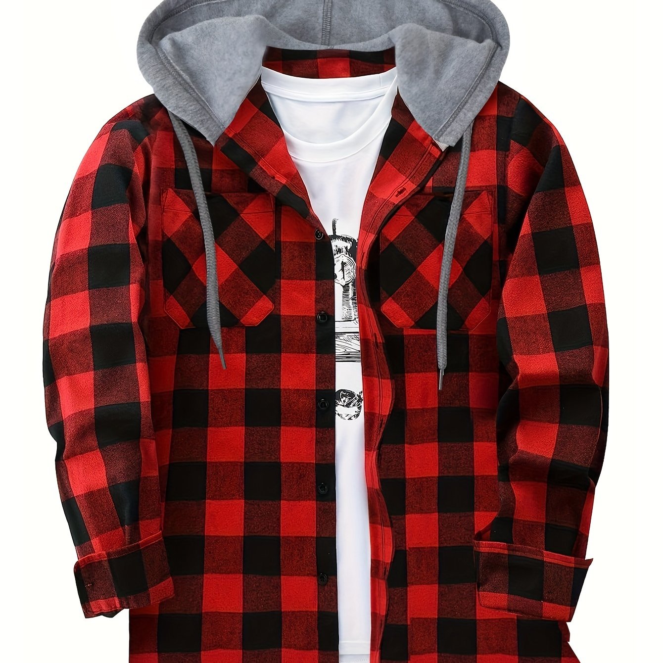 Lukas | Timberland Flanellhemd Mit Angesetztem Hoodie