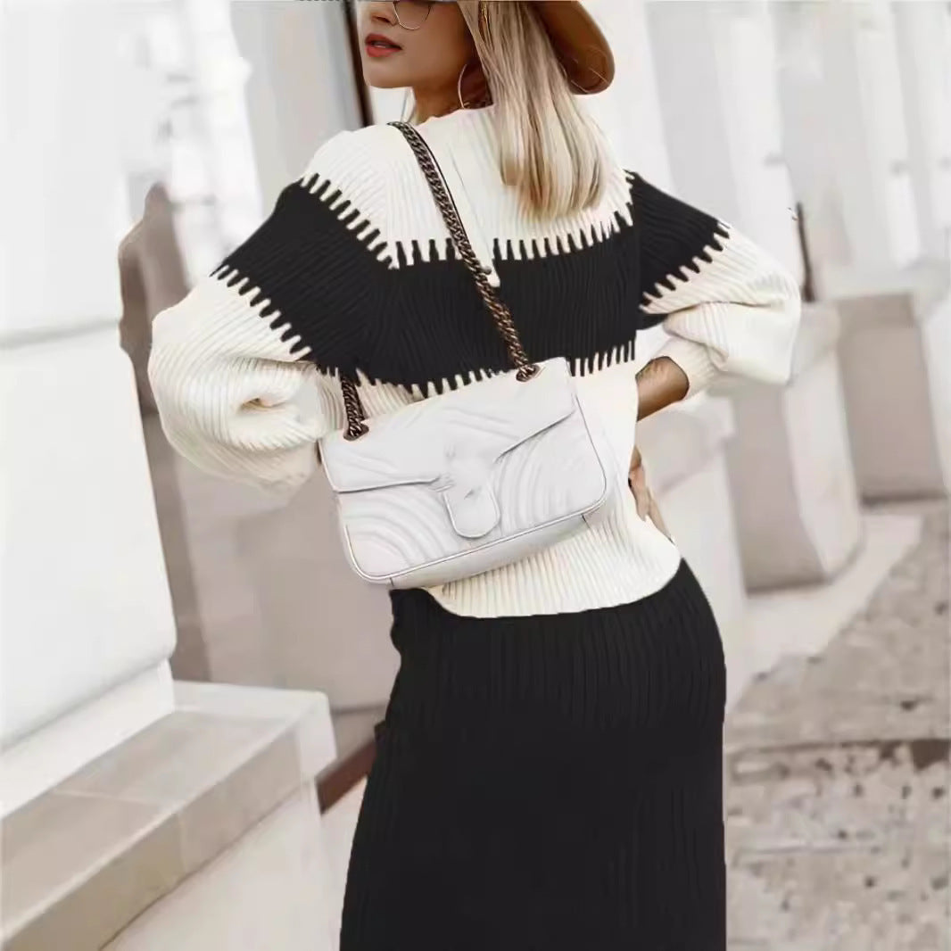 Laura | Modisches Zweiteiler Damen Set mit Pullover und Hose