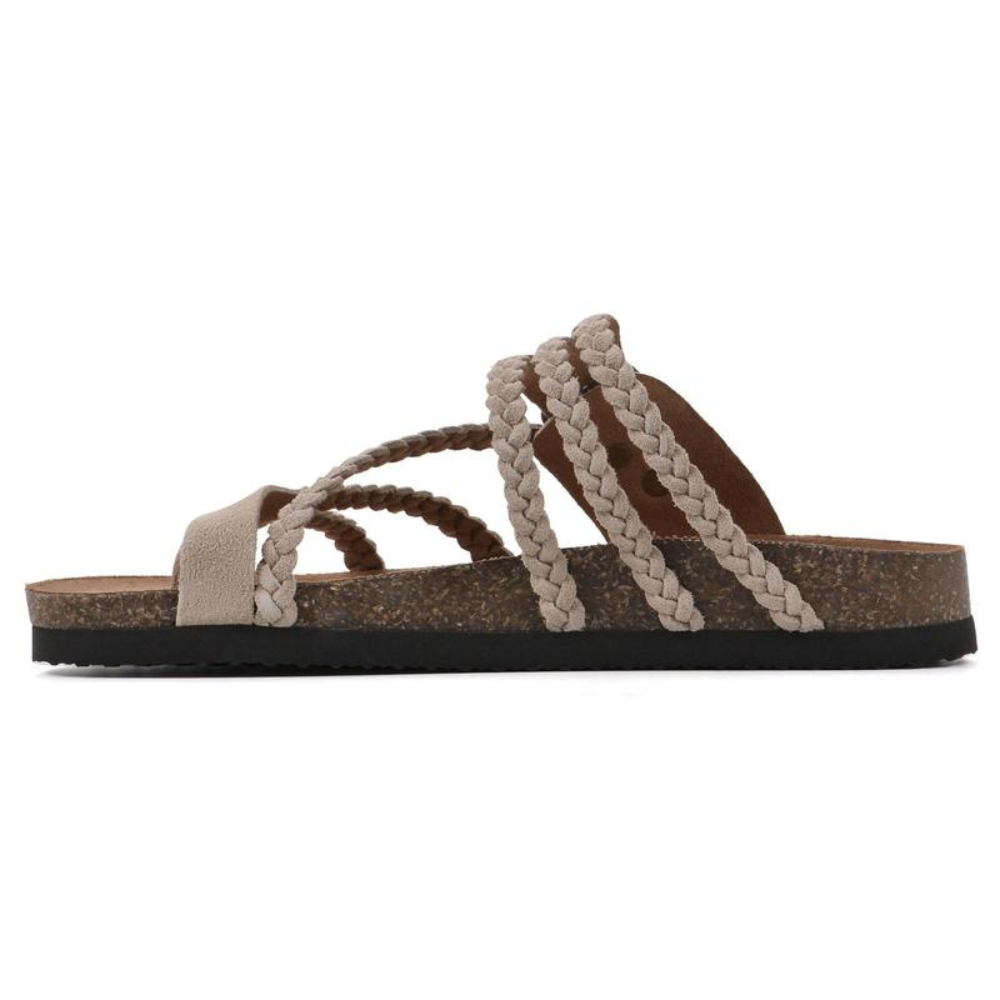 Nora | Stilvolle Sandalen Damen Kork Design