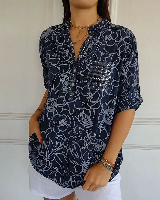 Mila | Elegante Bluse Damen Mit Pocket