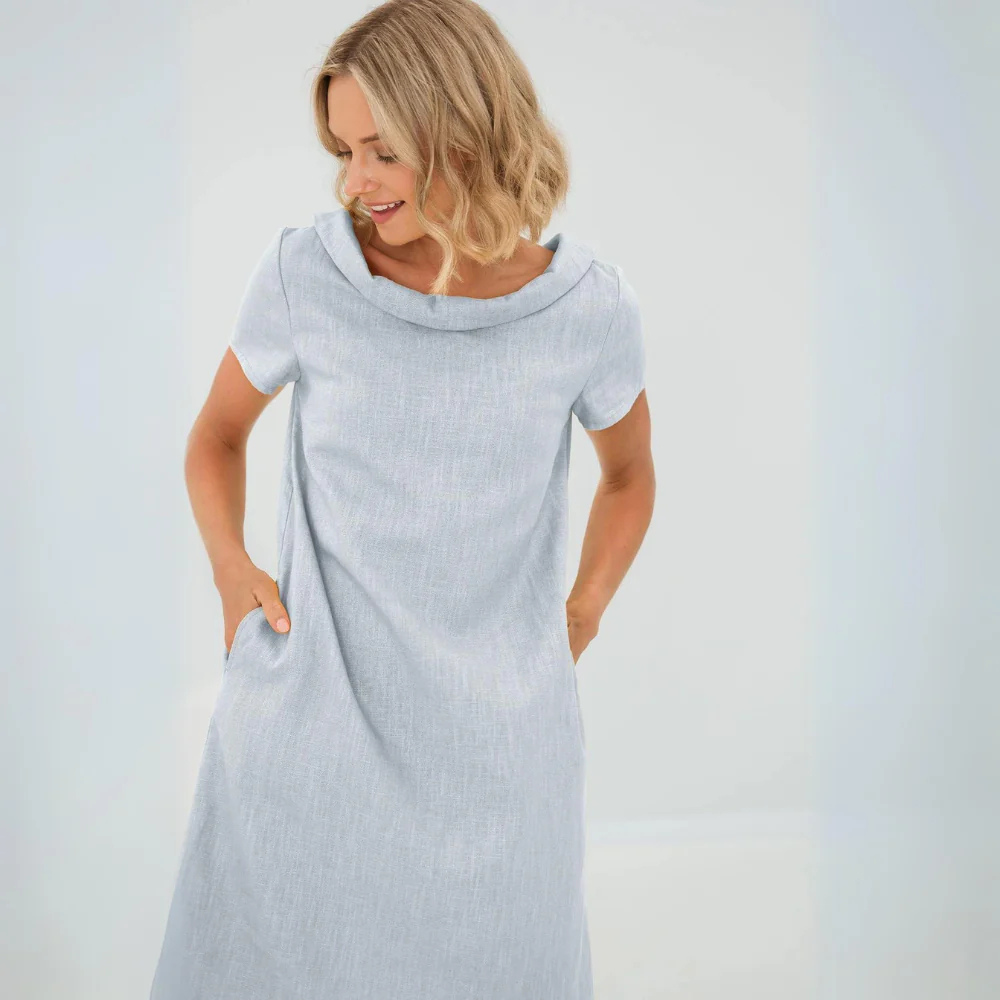 Clara | Luftiges Sommerkleid aus feinem Leinen