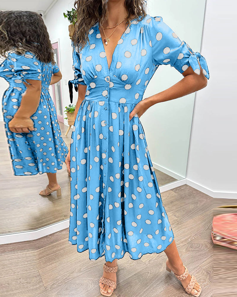 Daniela | Feminines Kleid mit Punktmuster