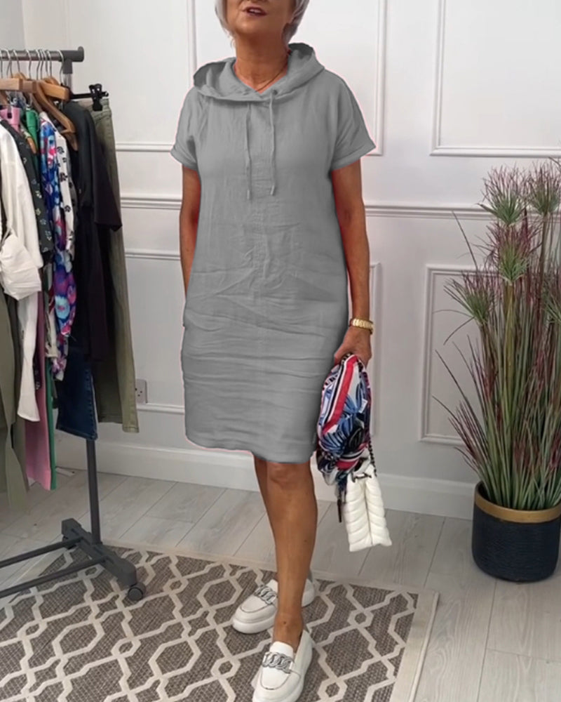 Mia | Freizeitkleid mit kurzem Arm und lässigem Schnitt