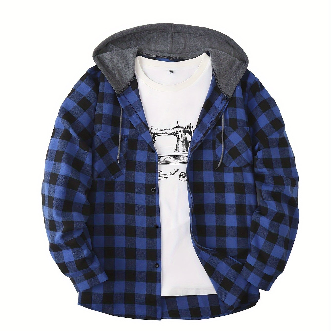 Lukas | Timberland Flanellhemd Mit Angesetztem Hoodie