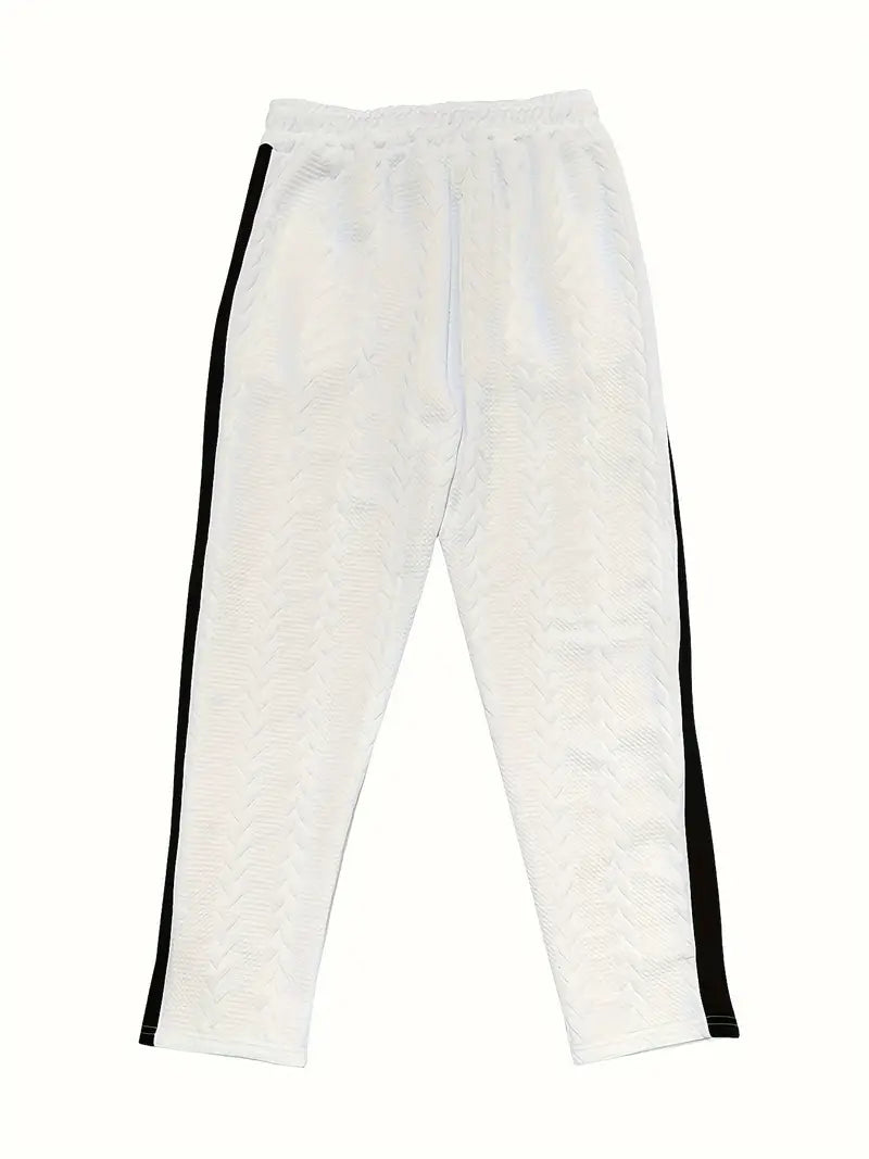 Marie | Trendige Strickhose mit Knöpfen an der Seite