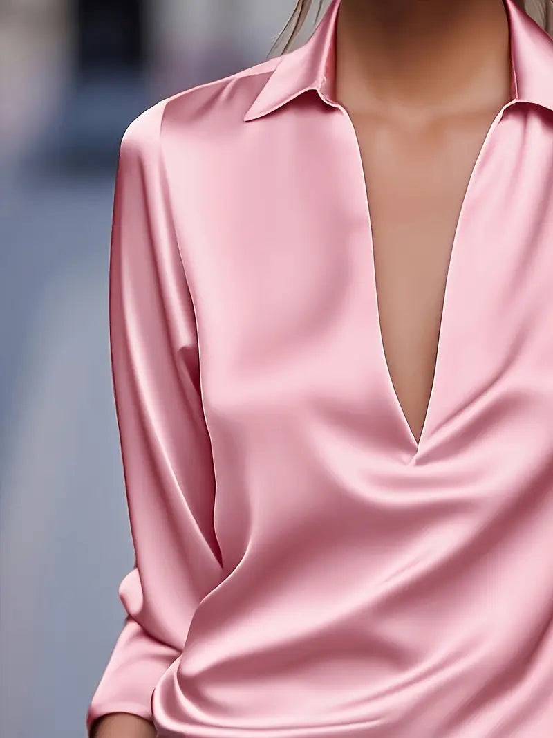 Carla | Schicke Bluse mit V-Ausschnitt für Damen
