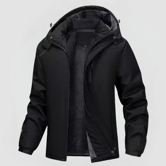 Daniel | Herren Jacke leicht mit Fleecefutter und Kapuze