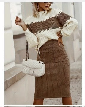 Laura | Modisches Zweiteiler Damen Set mit Pullover und Hose