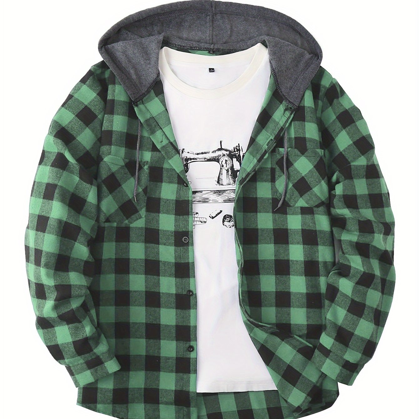 Lukas | Timberland Flanellhemd Mit Angesetztem Hoodie