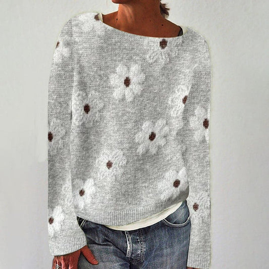 Sophie | Zeitloser Damen Strickpullover mit Zopfstruktur