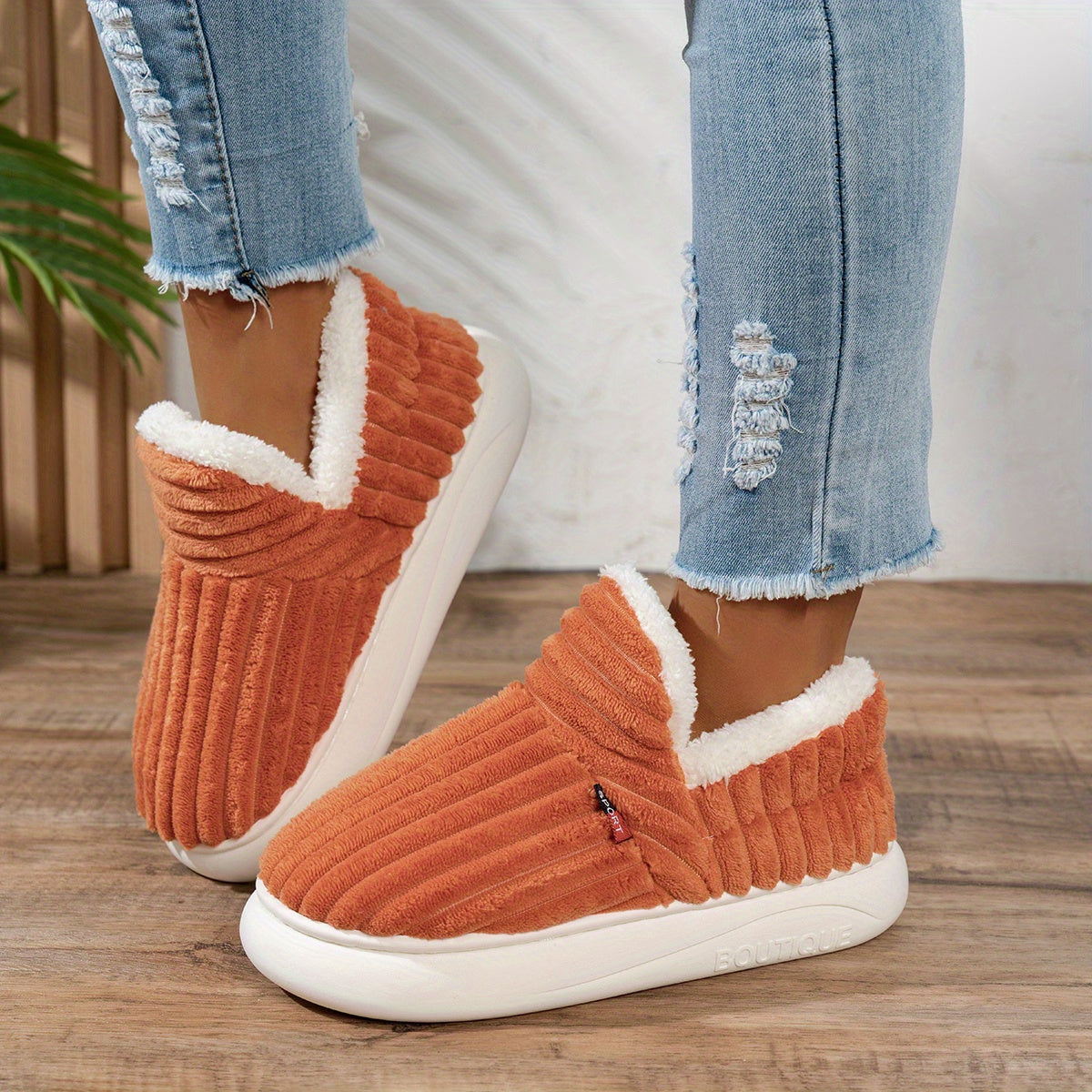 Jana | Gemütliche Damen-Plüschpantoffeln für Zuhause & Freizeit