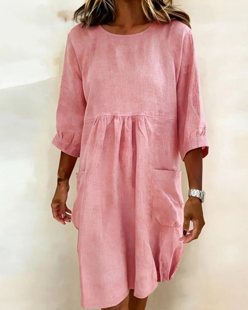 Paula | Charmantes 3/4-Arm-Kleid Damen