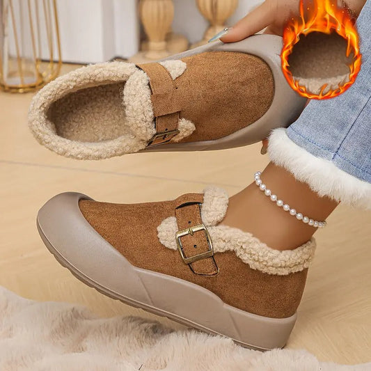 Claudia | Warme, bequeme Damenschuhe mit Fleecefutter