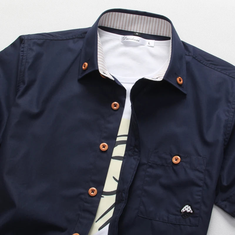 David | Mason Signature Button-Up Hemd in hochwertiger Verarbeitung
